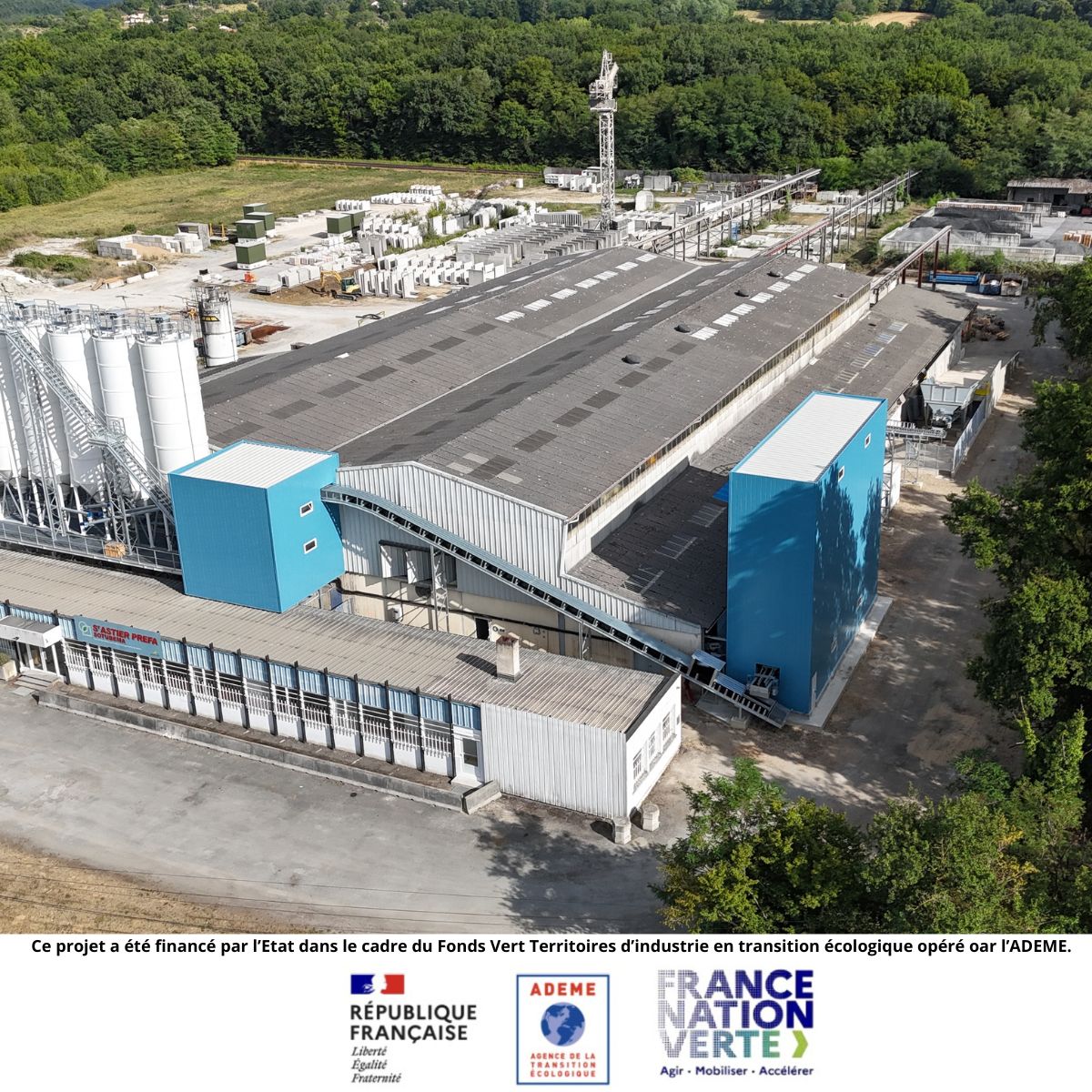 Vue du site industriel de SOTUBEMA à Saint-Astier modernisé en 2025
